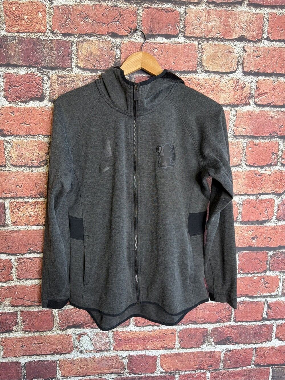 Nike NBA Dri-FIT Showtime Full Zip Hoodie Mens Large Grey AT9657 Kings